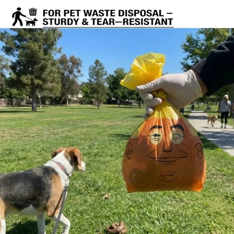Novelty Dog Waste Bags - 60 Count Rolls, Humorous Pet Waste Disposal Bags for Dog Owners, Ideal Gag Gift for Dog Moms and Dads