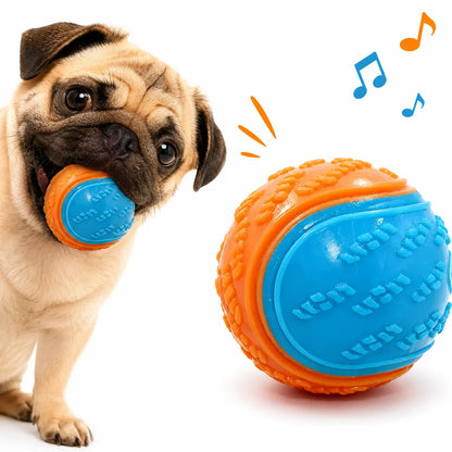Interactive Bouncy Rubber Ball Dog Toy for Chewing and Fetching - Suitable for Small, Medium, and Large Dogs - Outdoor Play and Boredom Relief