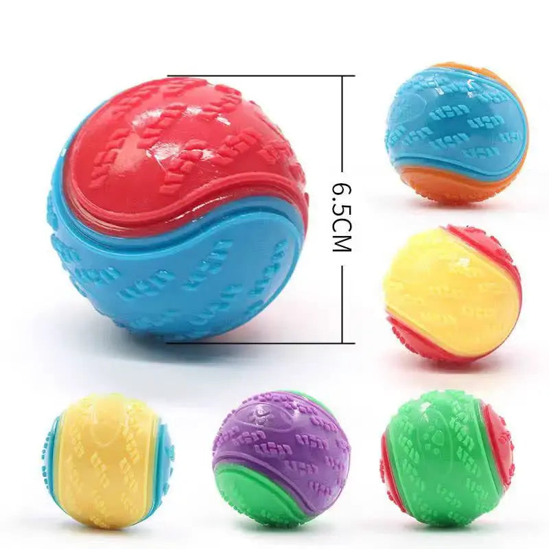 Interactive Bouncy Rubber Ball Dog Toy for Chewing and Fetching - Suitable for Small, Medium, and Large Dogs - Outdoor Play and Boredom Relief