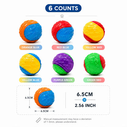 Interactive Bouncy Rubber Ball Dog Toy for Chewing and Fetching - Suitable for Small, Medium, and Large Dogs - Outdoor Play and Boredom Relief