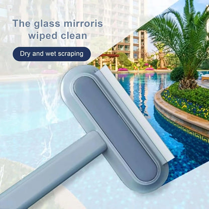 4-In-1 Reusable Lint & Pet Hair Remover Broom - 17.7In Standard Handle, 17.2In×7.1In Size, 200G Weight, Clean without Bending Tool for Couch, Dog & Cat Hair, Car Seats (1 Pack)