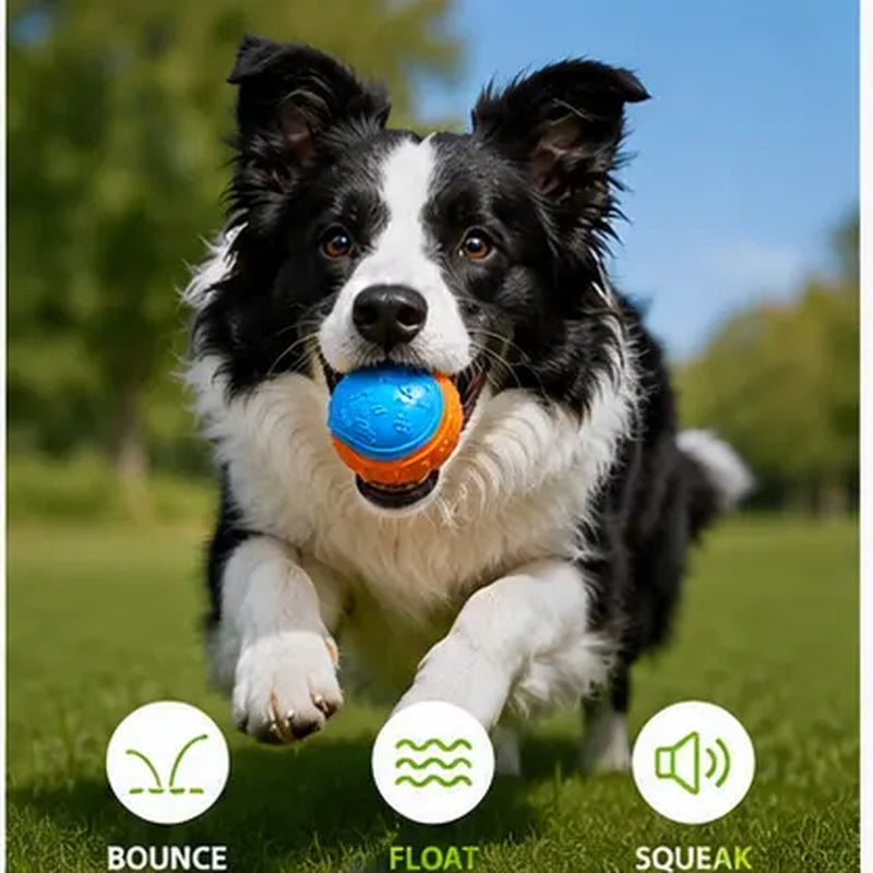 Interactive Bouncy Rubber Ball Dog Toy for Chewing and Fetching - Suitable for Small, Medium, and Large Dogs - Outdoor Play and Boredom Relief