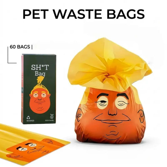 Novelty Dog Waste Bags - 60 Count Rolls, Humorous Pet Waste Disposal Bags for Dog Owners, Ideal Gag Gift for Dog Moms and Dads