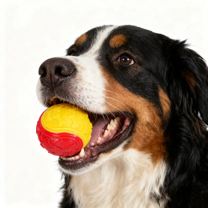 Interactive Bouncy Rubber Ball Dog Toy for Chewing and Fetching - Suitable for Small, Medium, and Large Dogs - Outdoor Play and Boredom Relief