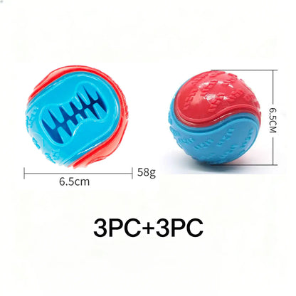 Interactive Bouncy Rubber Ball Dog Toy for Chewing and Fetching - Suitable for Small, Medium, and Large Dogs - Outdoor Play and Boredom Relief