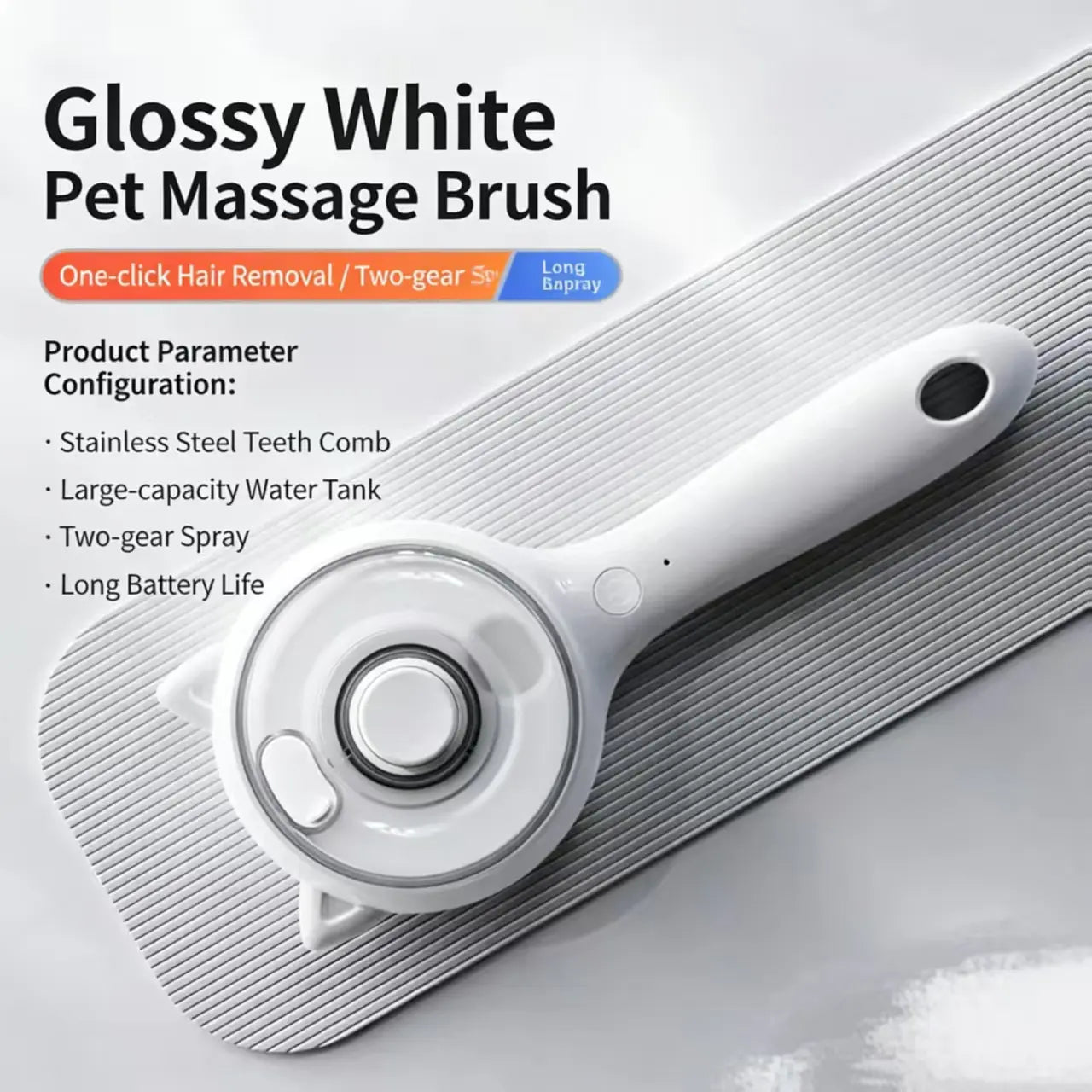 Pet Grooming and Deshedding Brush for Cats and Dogs – One-Button Hair Removal Comb and Vacuum Brush for Effective Fur Removal