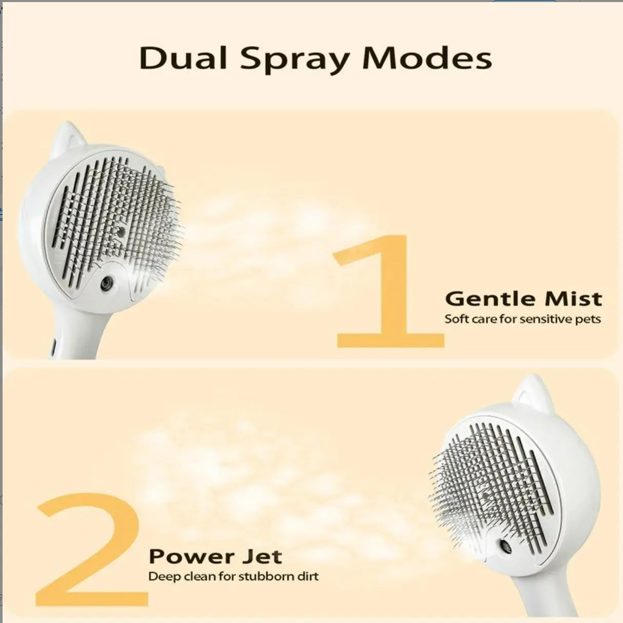 Pet Grooming and Deshedding Brush for Cats and Dogs – One-Button Hair Removal Comb and Vacuum Brush for Effective Fur Removal