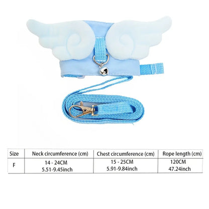 Ferret Angel Leash Vest Style Chest Harness Walking Harness Pet Ferret Mongoose Outdoor Walk Lead, Comfortable and Secure Pet Leash for Ferrets